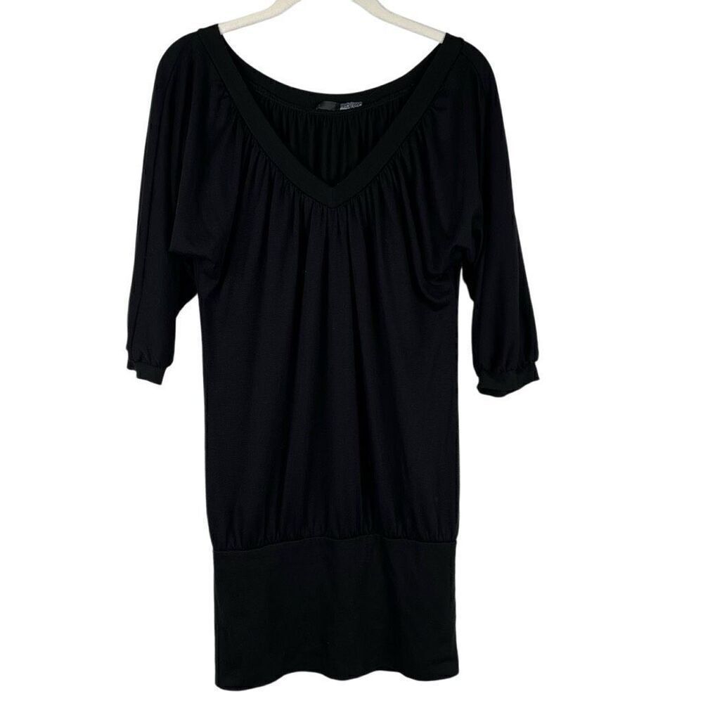 Espresso Women’s Black 3/4 Sleeve Mini Dress